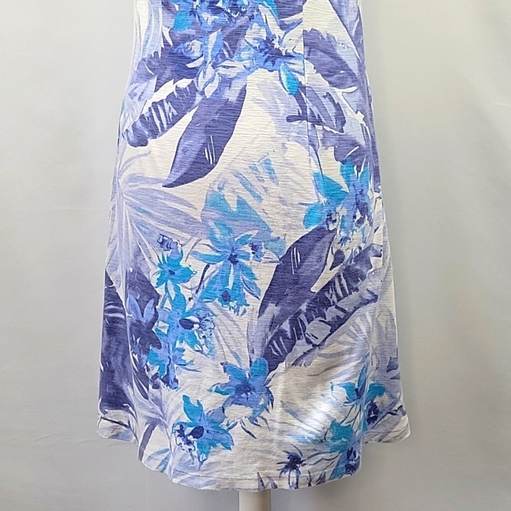 Tommy Bahama Floral Tropical Sundress Blue/ White Size Large - Picture 10 of 15